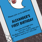 Halloween 1er anniversaire invitations octobre pet