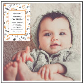 Halloween 1er anniversaire invitations tomber oran