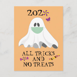 Halloween 2020 Alle Streken en Geen Snoep Briefkaart