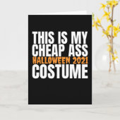 Halloween 2021 - Funny Halloween Costume Kaart (Gele Bloem)