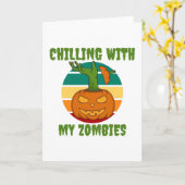 Halloween 2021 met mijn Zombies Kaart (Gele Bloem)