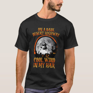 Halloween 2021-witch die Brooms op een donkere Des T-shirt