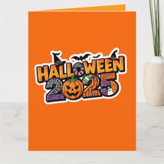 Halloween 2025 Magie – Feestelijke Pompoen Kaart