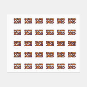 Halloween 2025 - Sticker coloré pour découper les 