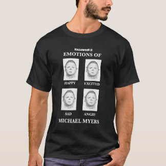 Halloween 2 emoties van Michael Myers T-shirt