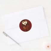 Halloween #2_ ronde sticker (Envelop)