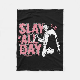 Halloween 2 Valentijnsdag Michael Myers Slay Alles Fleece Deken