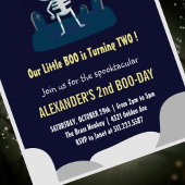 Halloween 2e anniversaire invitation livre spookta