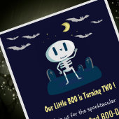 Halloween 2e anniversaire invitation livre spookta