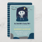 halloween 2e anniversaire invitation spooktacular (Devant / Derrière)
