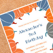 Halloween 2e anniversaire invitations garçon citro