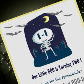 Halloween 2e anniversaire invitations mignonnes po