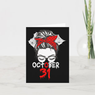 Halloween 31 oktober Moeder Spider Web Kaart