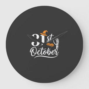 Halloween 31 oktober Pompoen Heksenhoed Ontwerp_1 Grote Klok