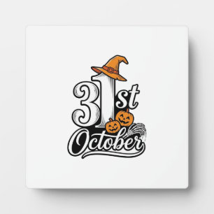 Halloween 31 oktober typografie shirt ontwerp_1 fotoplaat