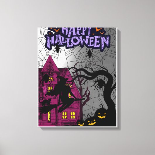Halloween 3 canvas afdruk (Voorkant)