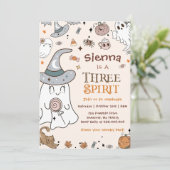 Halloween 3e anniversaire Trois invitations de l'e (Debout devant)