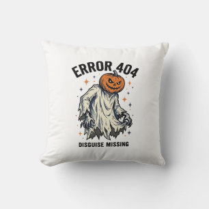 Halloween 404 Kostuum Pompoen Spook Fout Ontwerp_1 Kussen