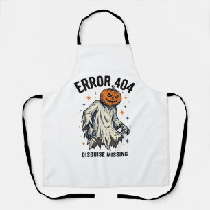 Halloween 404 Kostuum Pompoen Spook Fout Ontwerp_1 Schort