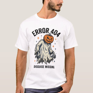 Halloween 404 Kostuum Pompoen Spook Fout Ontwerp_1 T-shirt