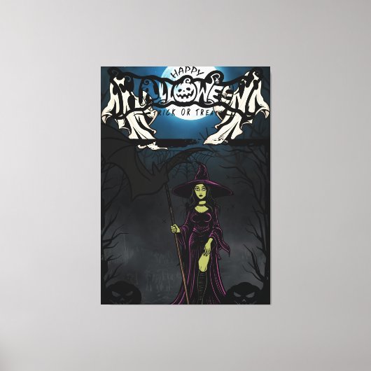 Halloween 4 canvas afdruk (Voorkant)