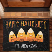 Halloween 4 Person Family Candy Corn Deurmat