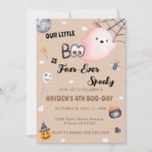 Halloween 4ème anniversaire Quatre invitation Éffr (Devant)