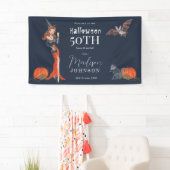 Halloween 50-jarig feestje Welkom Spandoek (Insitu)