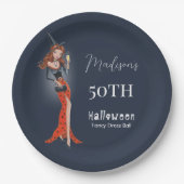 Halloween 50e verjaardag papieren bordje (Voorkant)