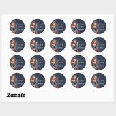 Halloween 50e verjaardagsfeest ronde sticker (Vel)