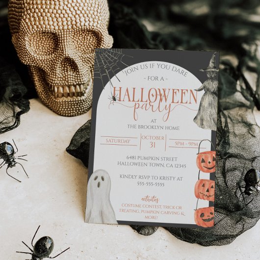 Halloween 90's Aesthétique Party Invitation