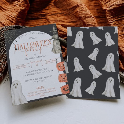 Halloween 90's Aesthétique Party Invitation