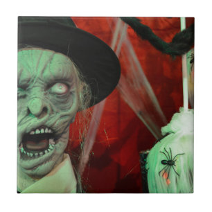 Halloween-9907-Scarry-Ugly-Zombie-Undead, Decorati Tegeltje