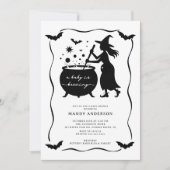 Halloween A Baby is Baby shower Kaart (Voorkant)