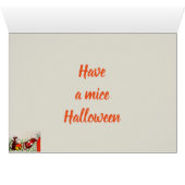 HALLOWEEN À MME. Carte MOUSE HOUSE (Intérieur Horizontal (Bas))