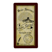 Halloween Abby Normal Bottle Étiquette (Devant)