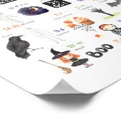 Halloween ABC Poster Kinder Studiegids (Hoek)