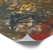 Halloween Abstracte Enge Zombie Ghost Poster (Hoek)