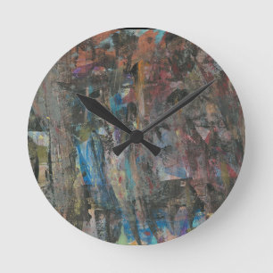 Halloween Abstracte Enge Zombie  Ronde Klok