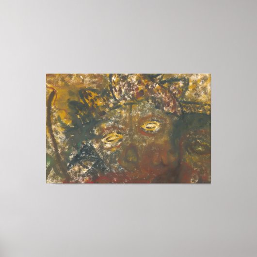 Halloween Abstracte Scary Zombie Ghost Poster Canvas Afdruk (Voorkant)