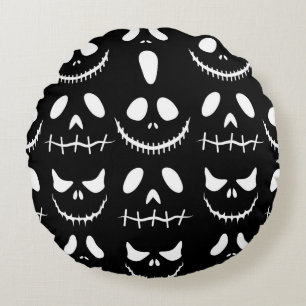 Halloween achtergrond. Naadloos patroon met gloed Rond Kussen