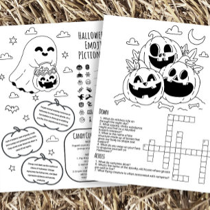 Halloween Activiteit Werkblad voor Kinderen Flyer