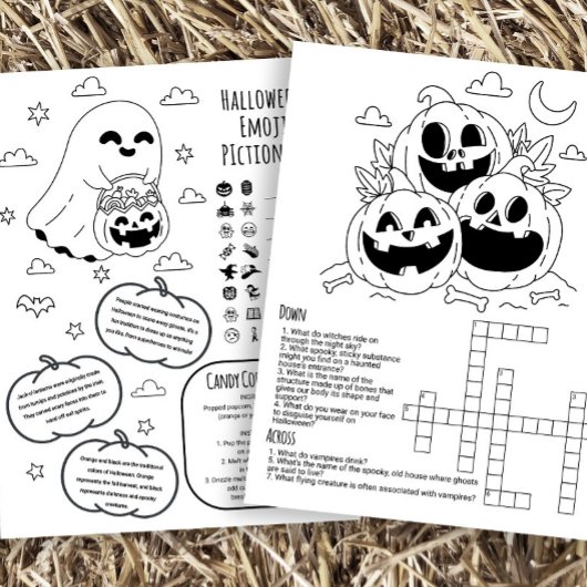 Halloween Activiteit Werkblad voor Kinderen Flyer