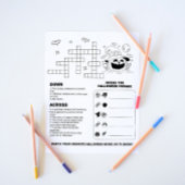 Halloween Activiteit Werkblad voor Kinderen Flyer