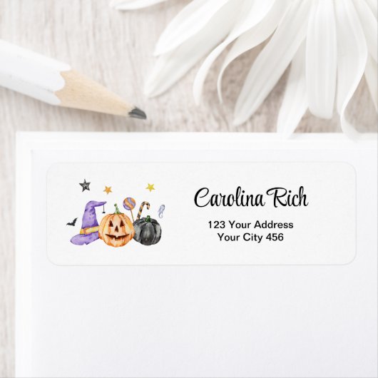 Halloween adreslabels etiket (Insitu)