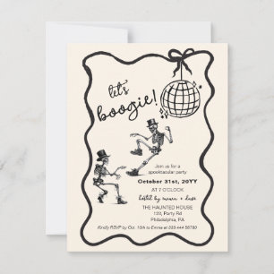 Halloween Adult Dancing Party skeletten disco bal Aankondiging