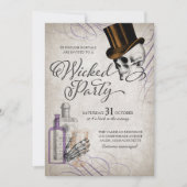 Halloween Adult Party schedel Kaart (Voorkant)