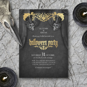Halloween Adult Party  schedel Kaart