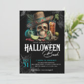 Halloween Adulte Crâne Cocktails Invitation de la  (Debout devant)