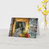 Halloween Adventure. Carte de voeux (Fleur jaune)